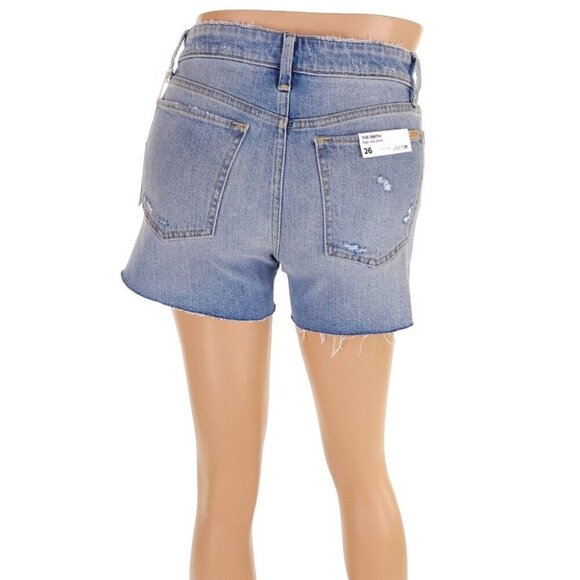 Joe's Jeans HR Smith Short 4" Cut Hem & Slit Jean Shorts in Cindy Blue NWT - Picture 7 of 14
